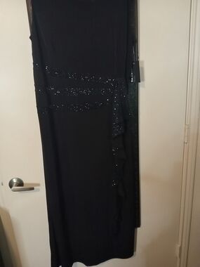 Enfocus Studios Black Women's Maxi Sleeveless Dress